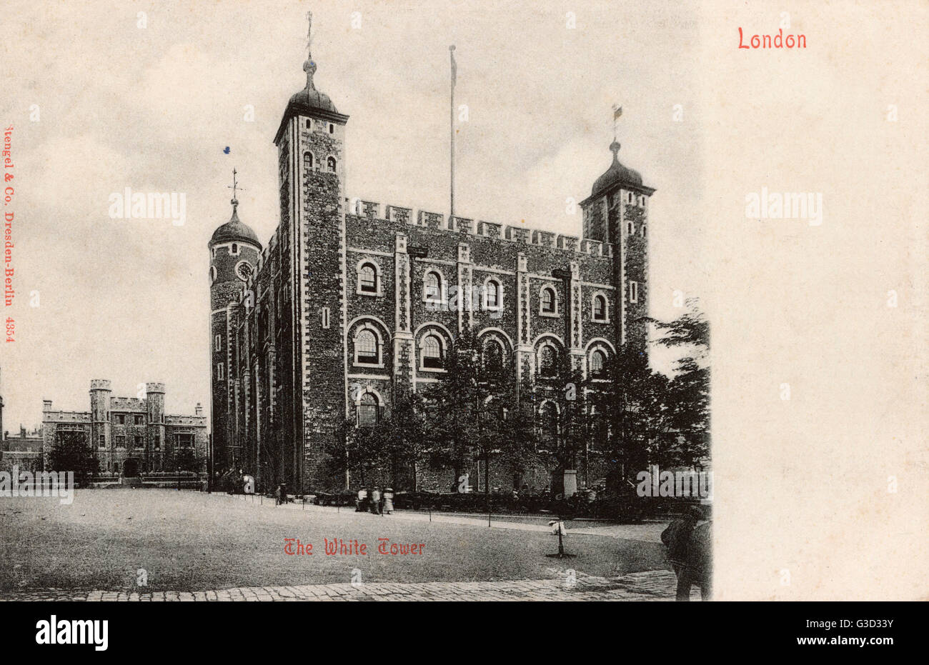 La Torre Bianca - Torre di Londra. Data: 1903 Foto Stock