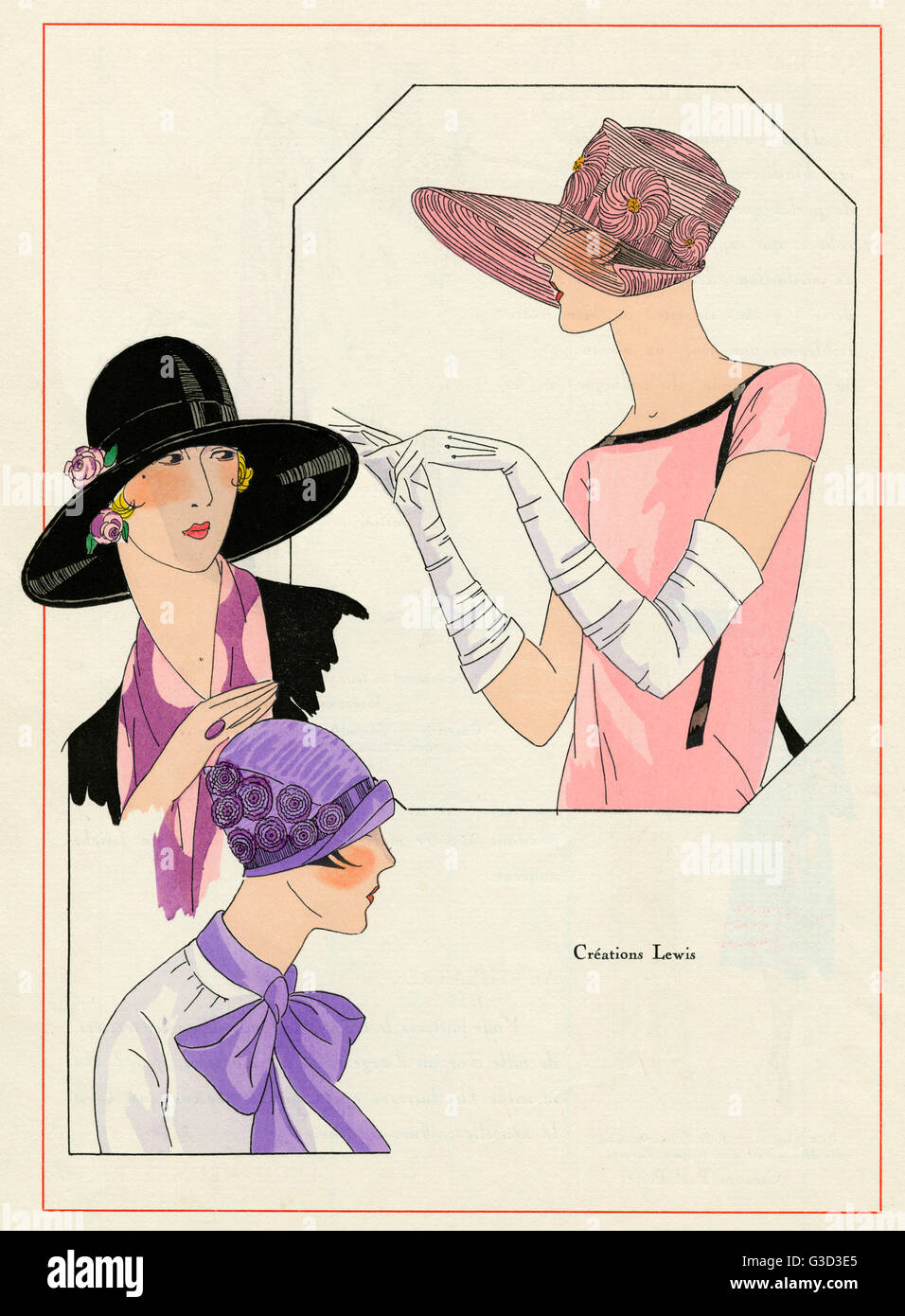 Cappelli da donna di 1926 Foto stock - Alamy