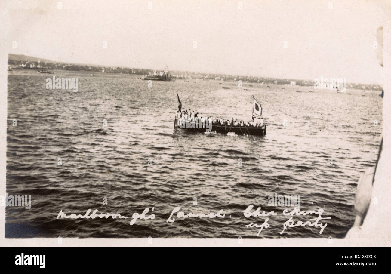 Regata di vela della flotta mediterranea britannica - lancio Foto Stock