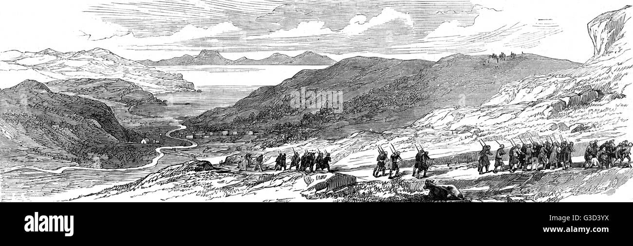Marines sulla marcia ai distretti disputati, Isola di Skye Foto Stock