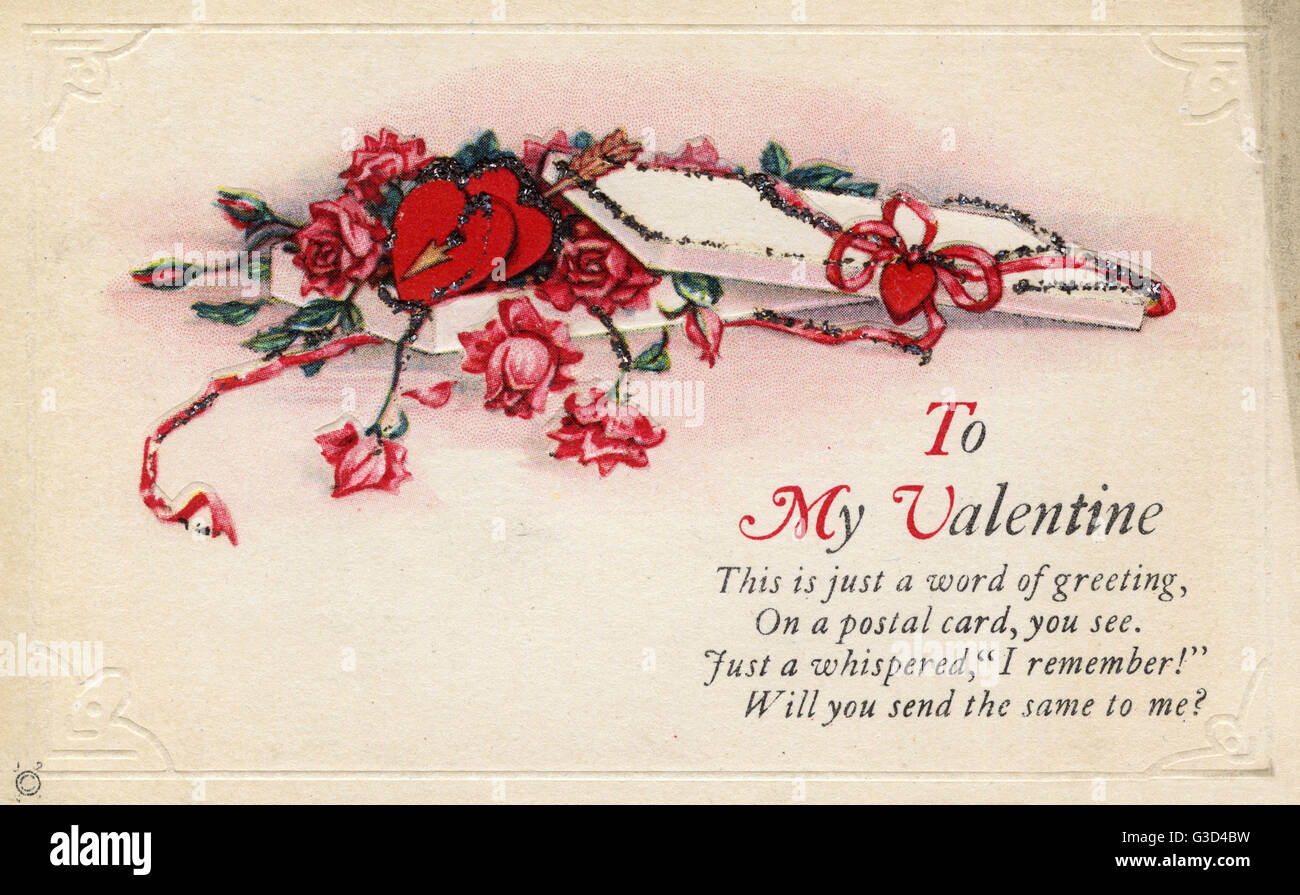 Cartolina di San Valentino Foto Stock