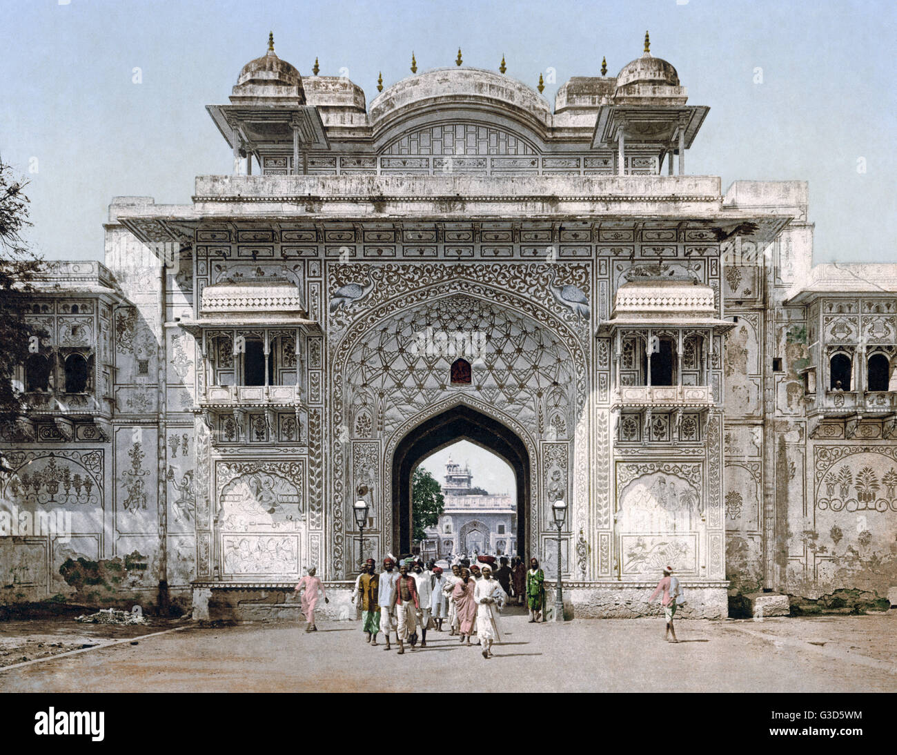 Maharajah's Palace, Jaipur, India, circa 1890s Foto Stock