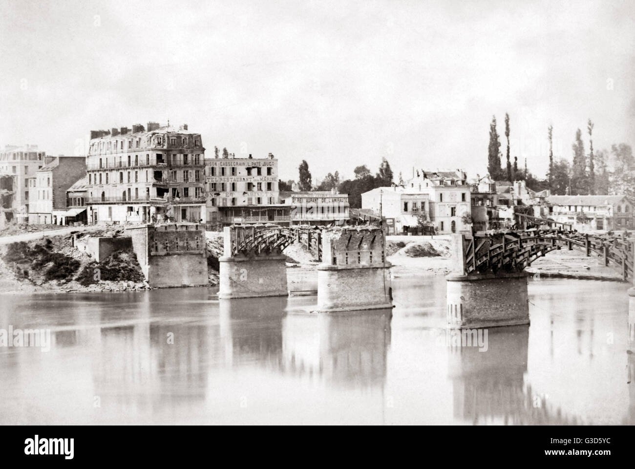 Franco guerra prussiano 1871 Strasburgo?. Data: 1871 Foto Stock