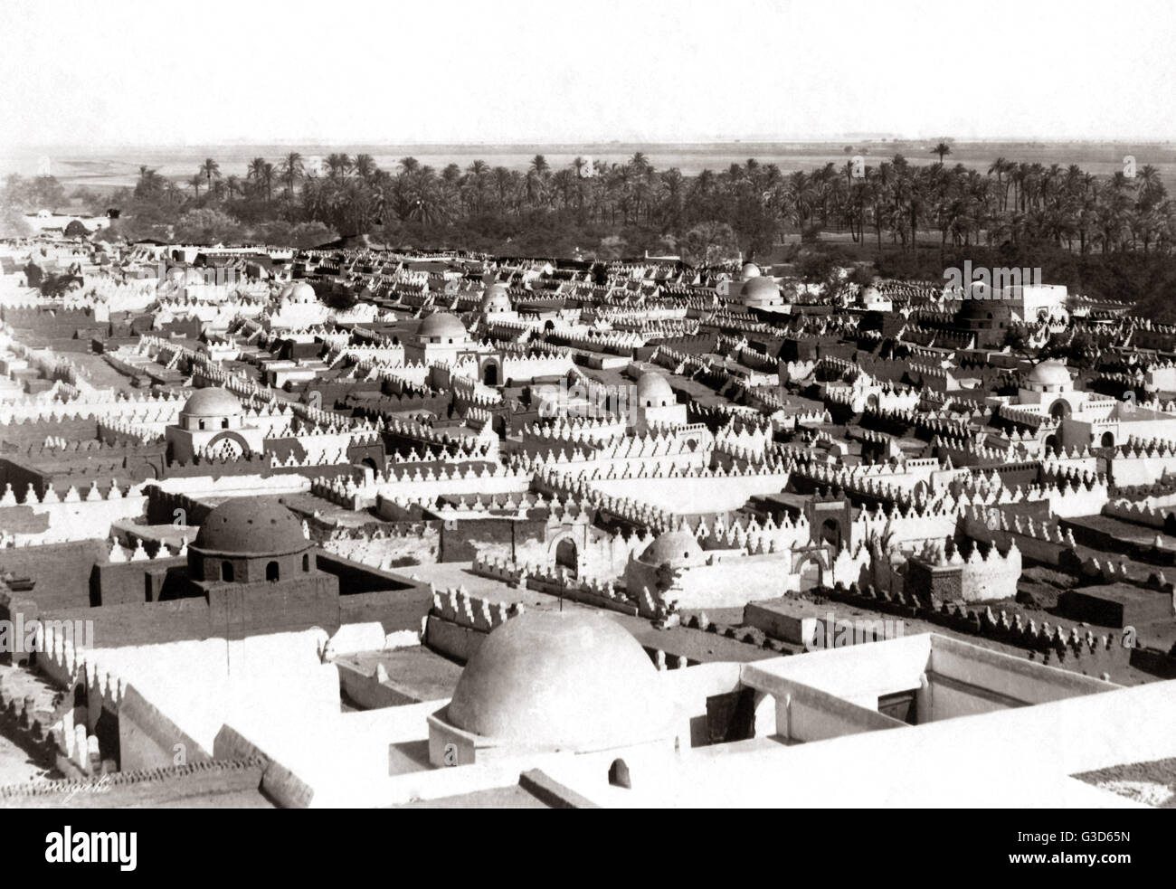 Vista del Nilo Egitto 1800s Foto Stock