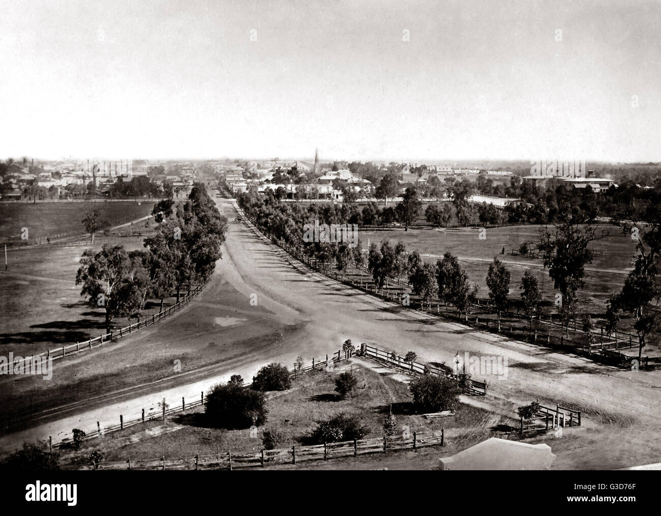Vista di Adelaide, Australia, circa 1880 Foto Stock