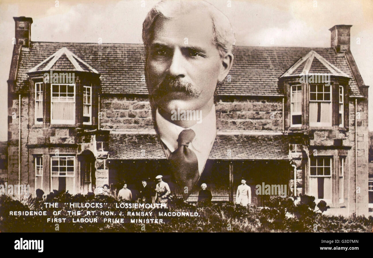 Residenza di Ramsay MacDonald a Lossiemouth Foto Stock
