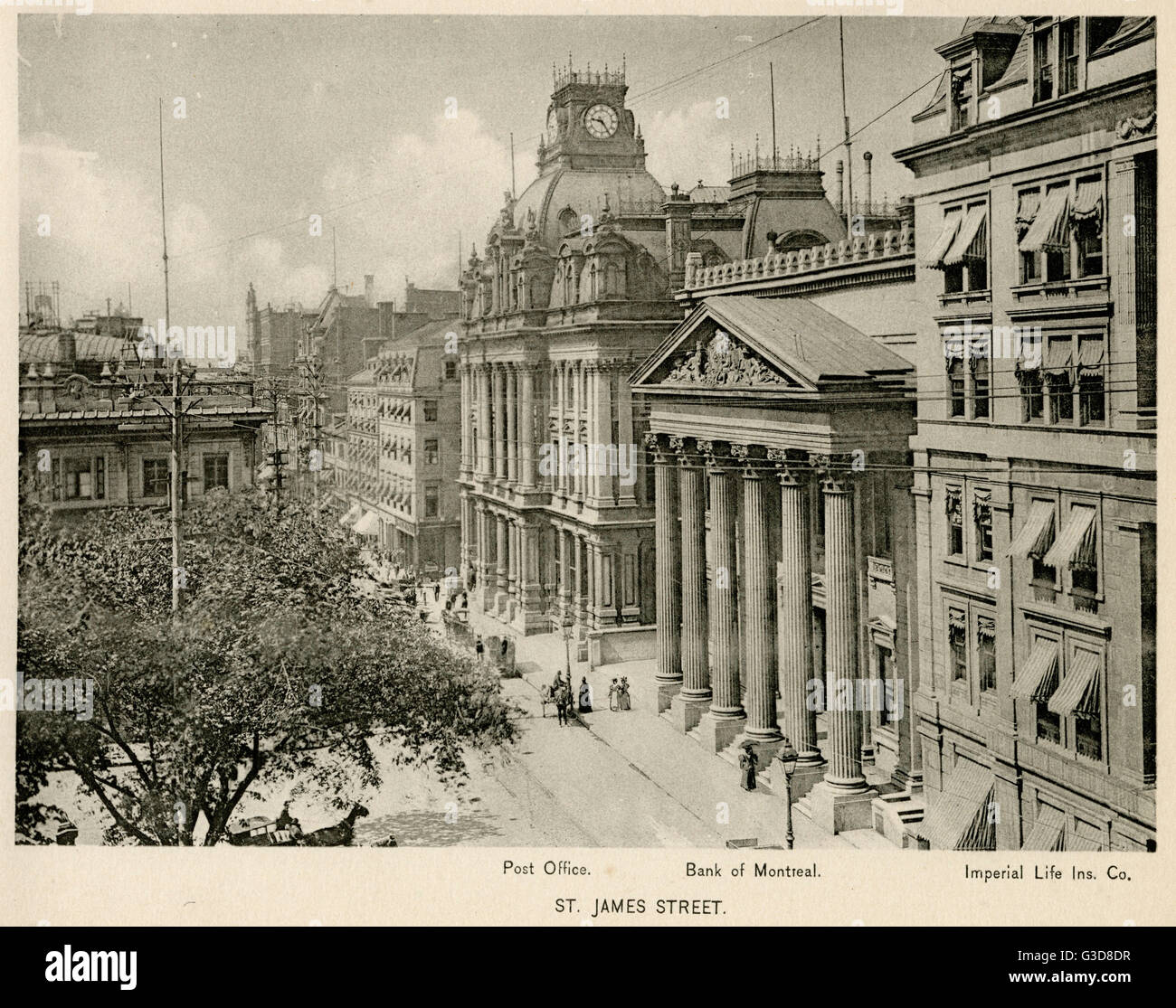 Saint James Street, Canada a Montreal Foto Stock