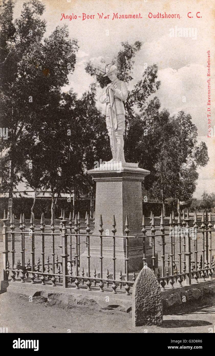 Anglo-Boer War Memorial, Oudtshoorn, Sudafrica Foto Stock