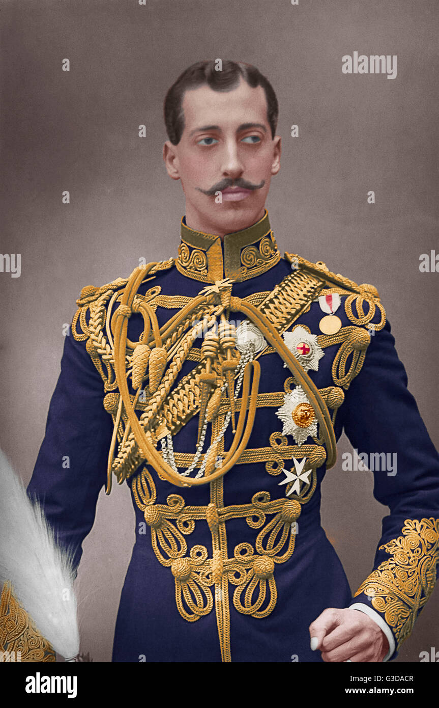Albert Victor, Duca di Clarence e Avondale (1864 - 1892) - anziano figlio di Edoardo VII, morì di polmonite di età compresa tra i 28. Data: circa 1890 Foto Stock