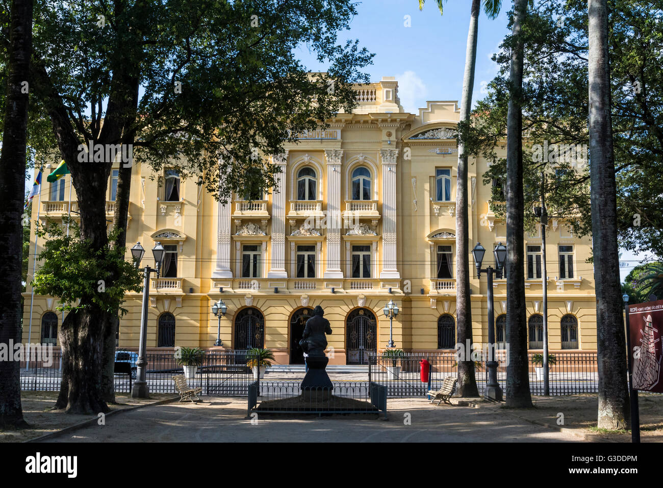 Palácio do Campo das Princesas, Stato governo Palace, Recife, Pernambuco, Brasile Foto Stock