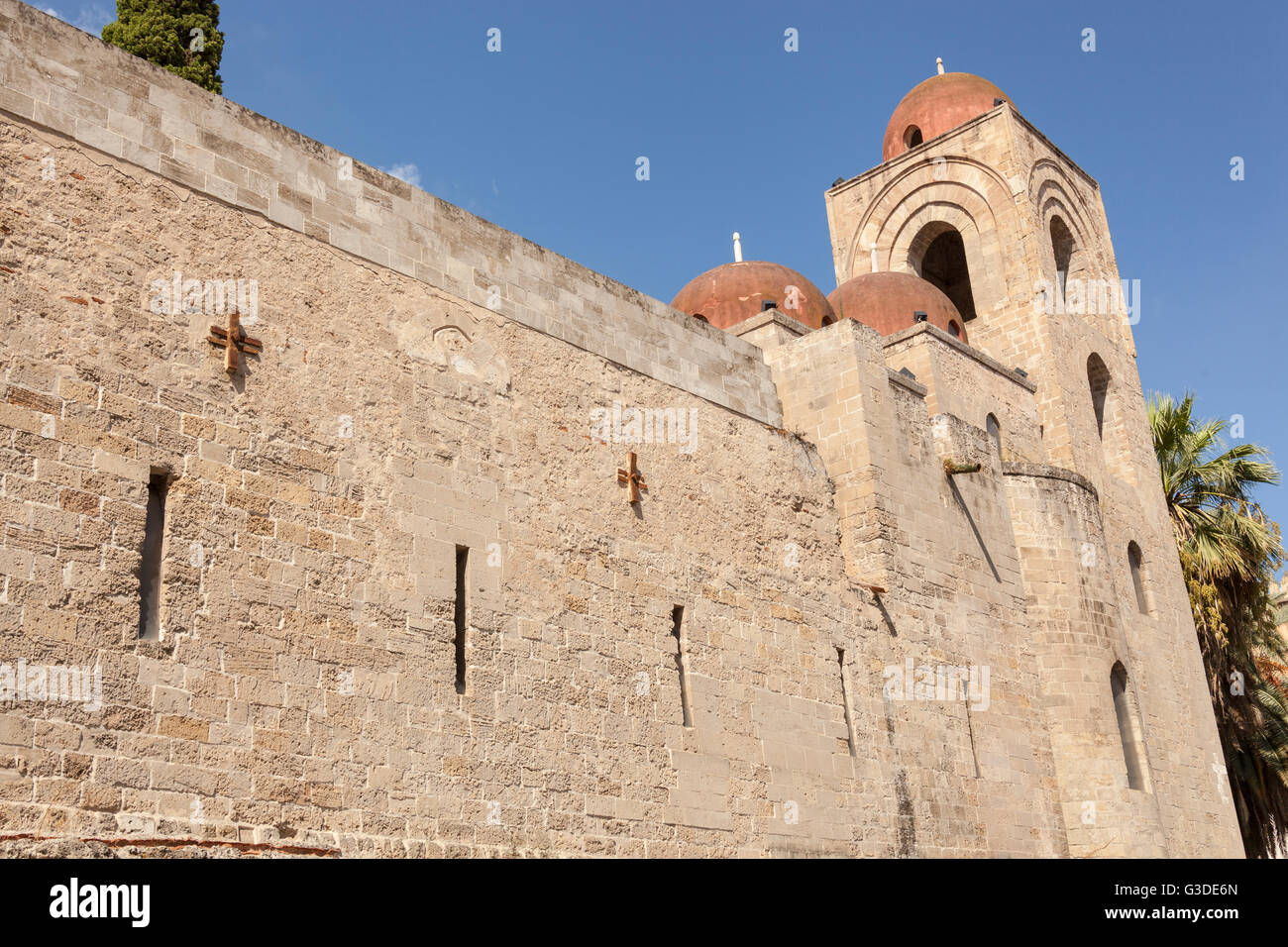 San Giovanni degli Eremiti Chiesa, Palermo, Sicilia, Italia Foto Stock