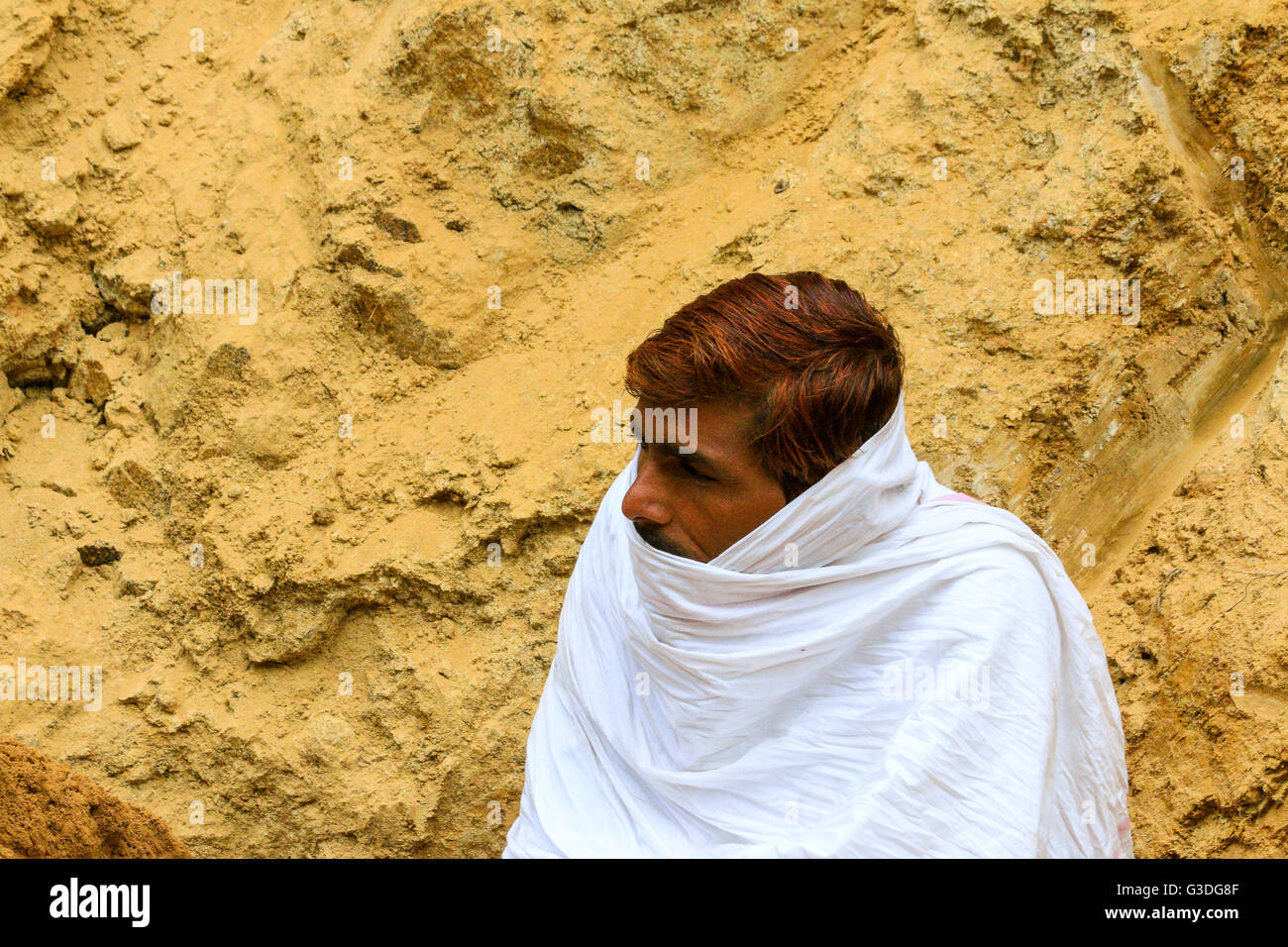 Bassa casta uomo indù, India Foto Stock