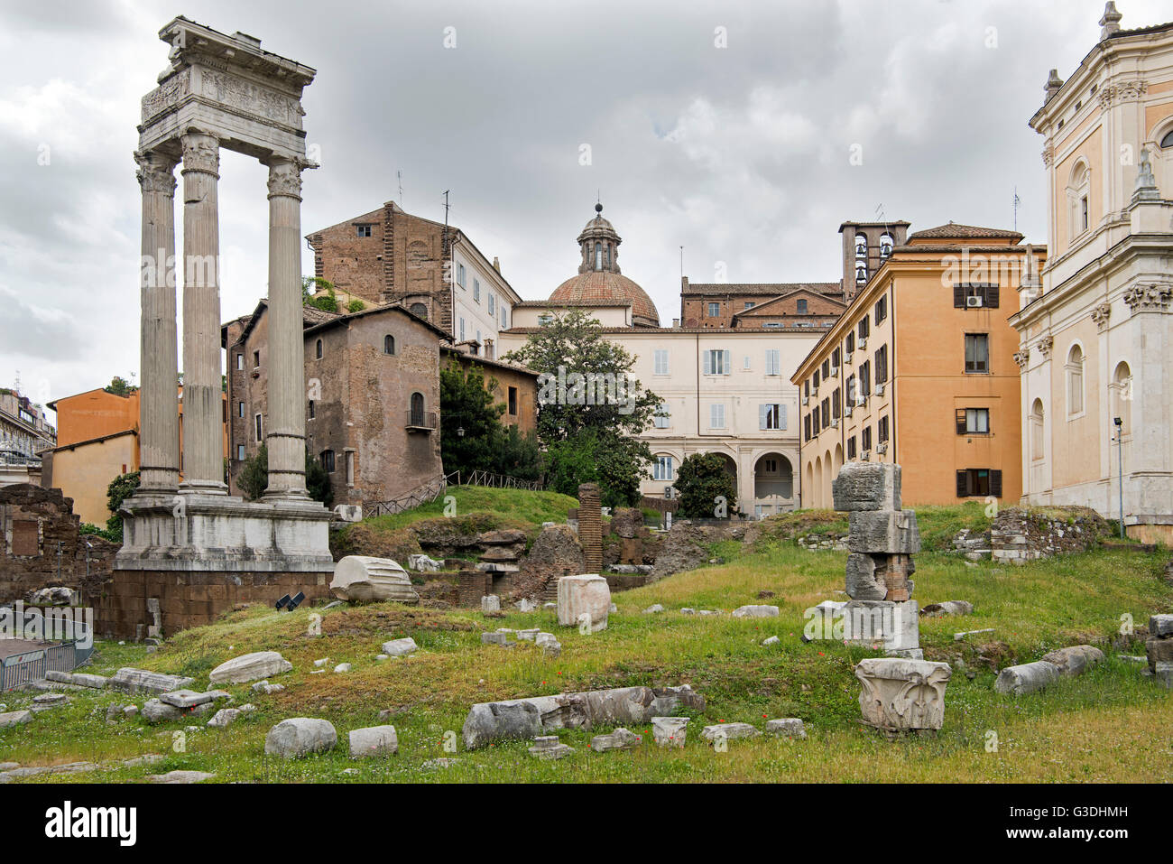 Italien, Rom, Tempel des Apollo Sosianus (Apollotempel), Foto Stock
