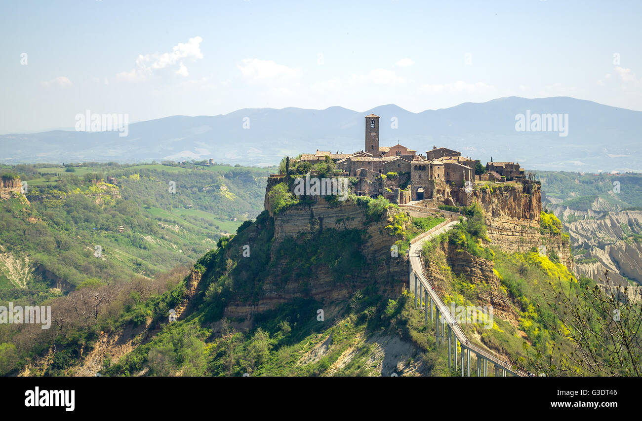 Civita di Bagnorezio - paesaggio Lazio - Viterbo (Italia) Foto Stock