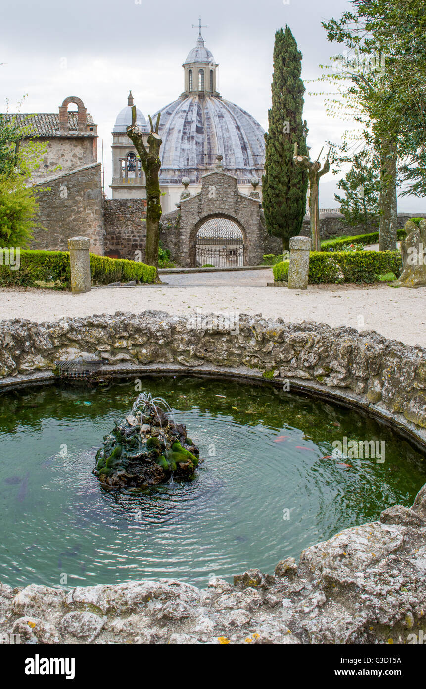 Lazio fontane - Italia - Montefiascone cupola Foto Stock