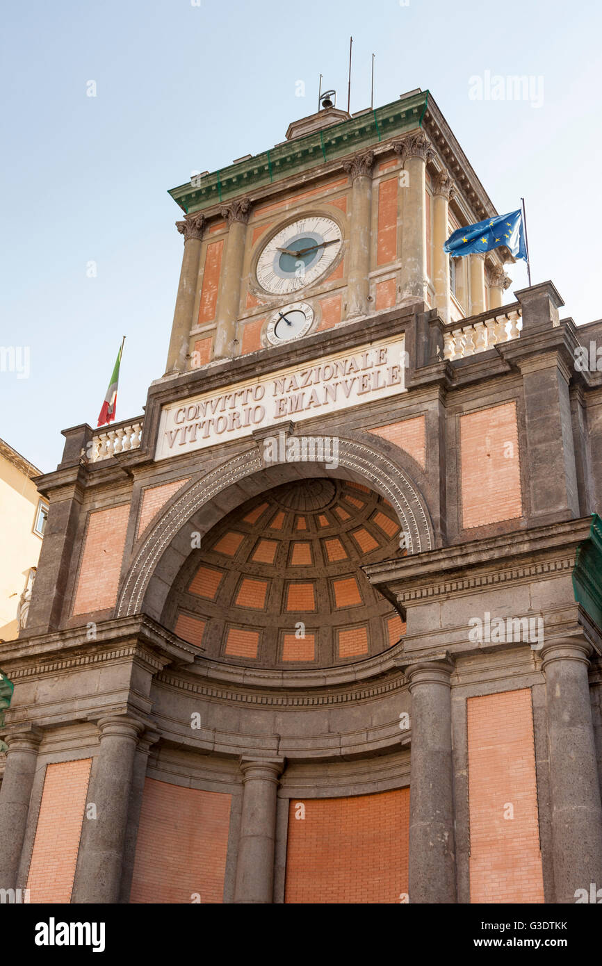 Convitto Nazionale Vittorio Emanuele, Piazza Dante, Napoli, campania, Italy Foto Stock