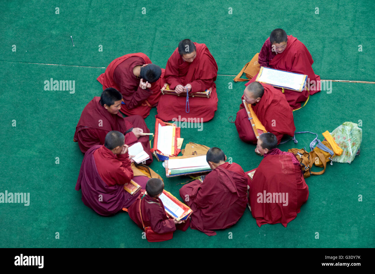 Larung Gar Istituto Buddista Foto Stock