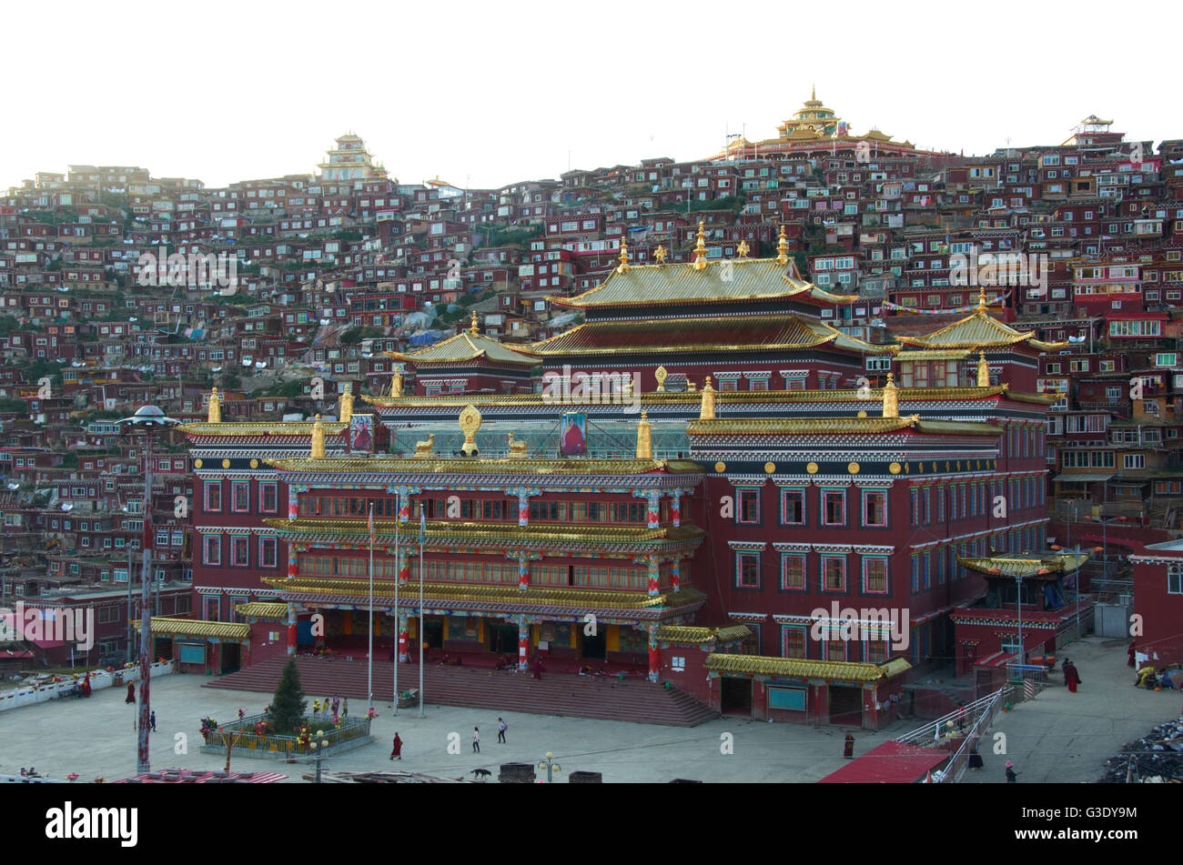 Larung Gar Istituto Buddista Foto Stock