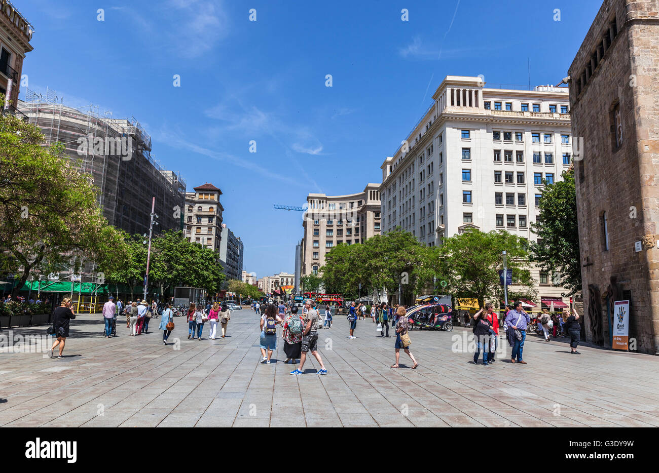 Avenida de la Catedral, Barcelona, Spagna. Foto Stock