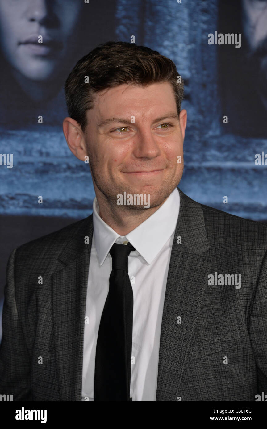 LOS ANGELES, CA. Aprile 10, 2016: Attore Patrick Fugit presso la stagione 6 premiere del gioco di troni a TCL Chinese Theatre, Hollywood. Foto Stock