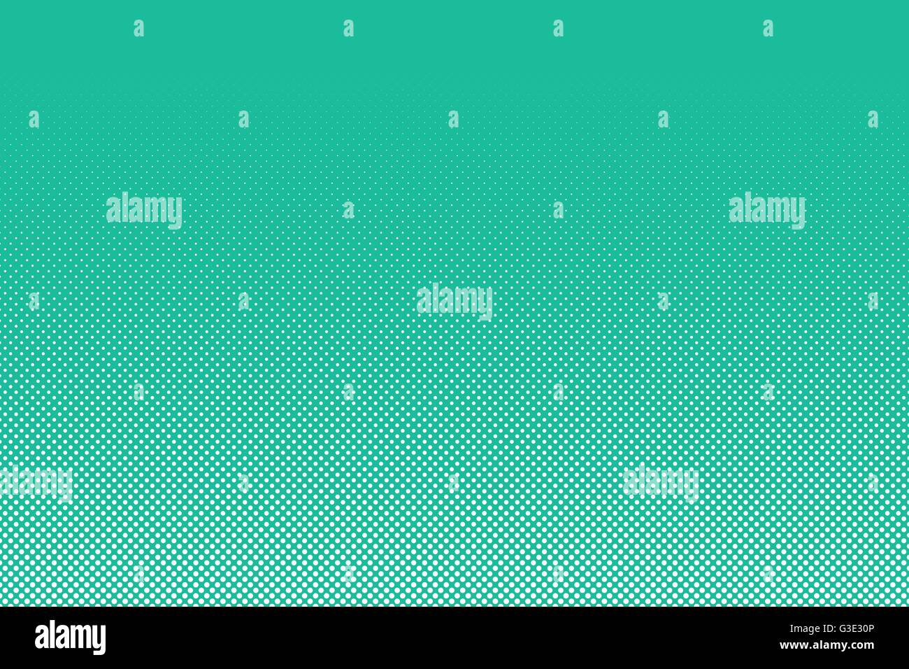Abstract sfondo tratteggiato. Puntini bianchi su sfondo turchese. Illustrazione Vettoriale di astratta polka dots pattern Illustrazione Vettoriale