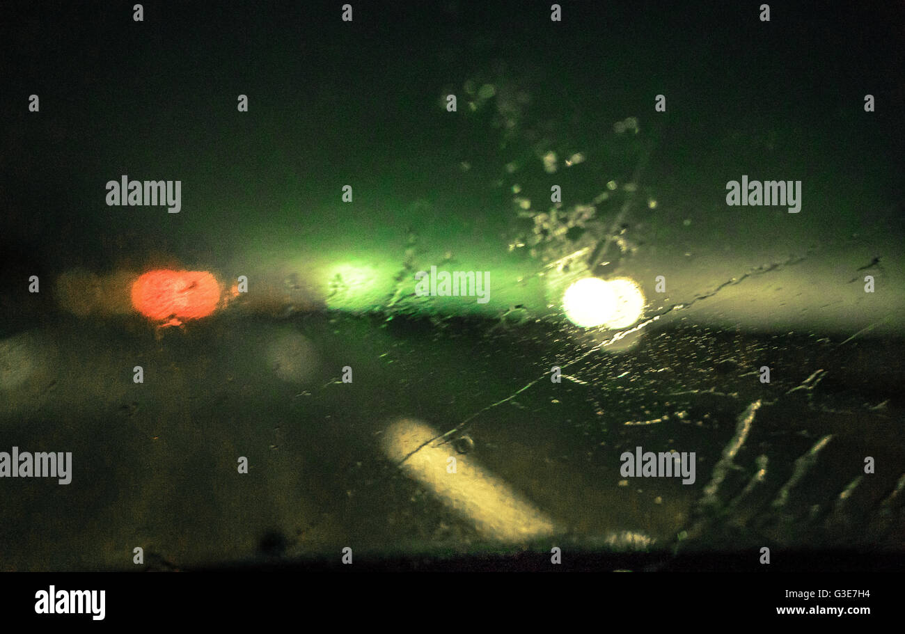 Simbolo per la guida sotto l'influenza di alcool, droghe o medicinali Foto Stock