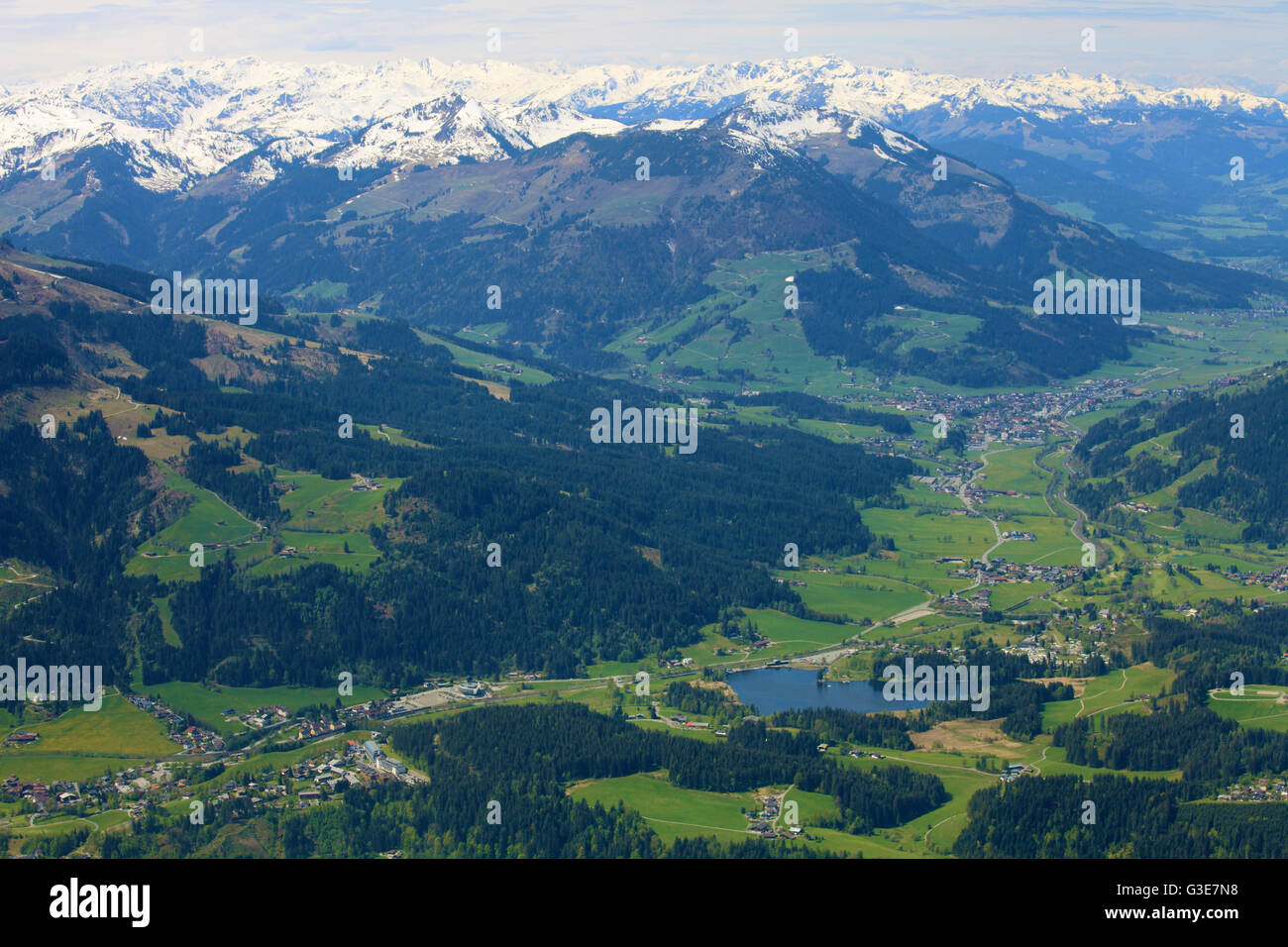 Austria Alpi di Kitzbühel Tirolo paesaggio di montagna paesaggio Foto Stock