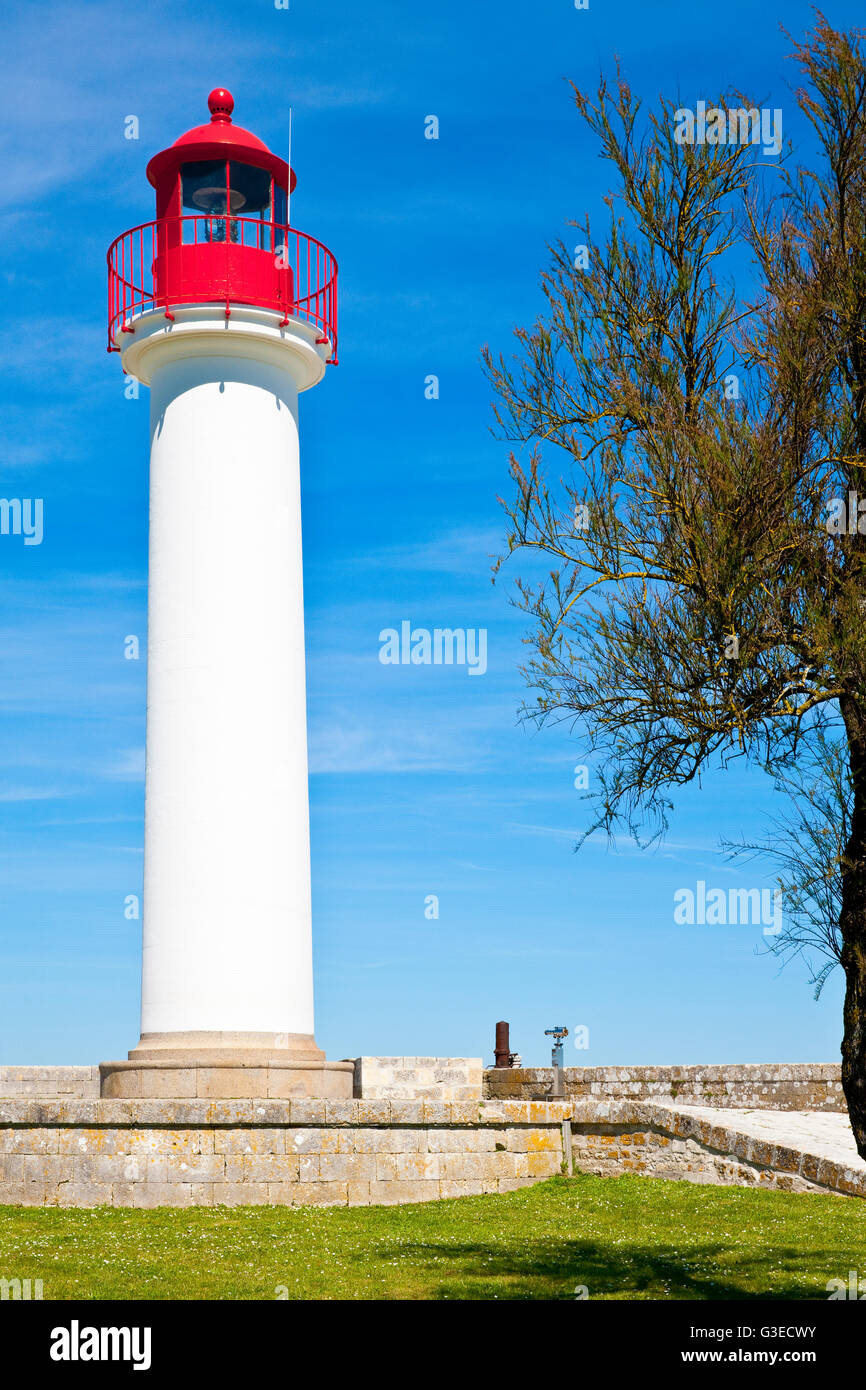 Faro di Saint Martin de Ré, Francia Foto Stock