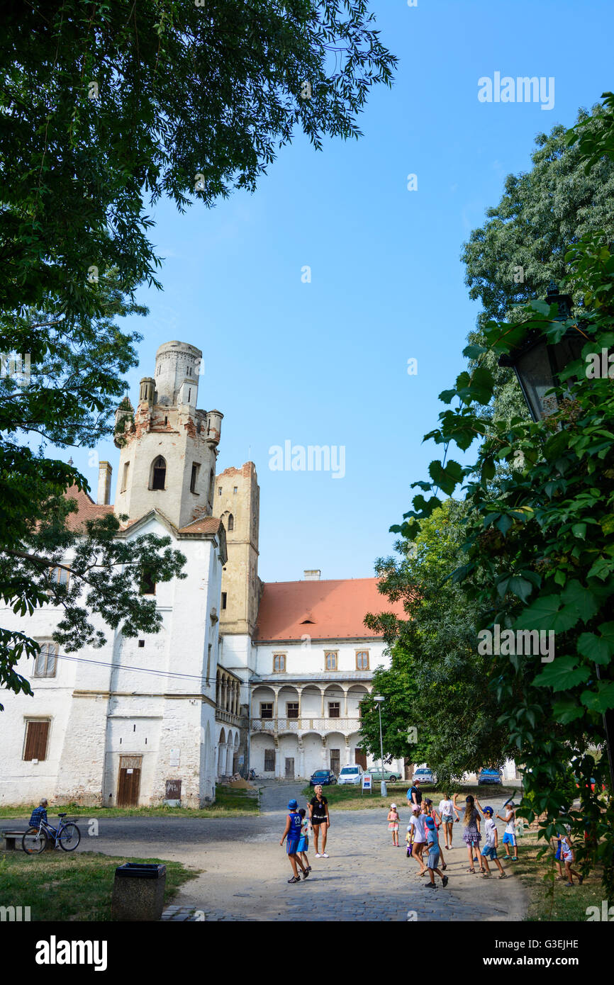 Castello, Repubblica Ceca, Jihomoravsky, Südmähren, Moravia del sud, , Breclav (Lundenburg) Foto Stock