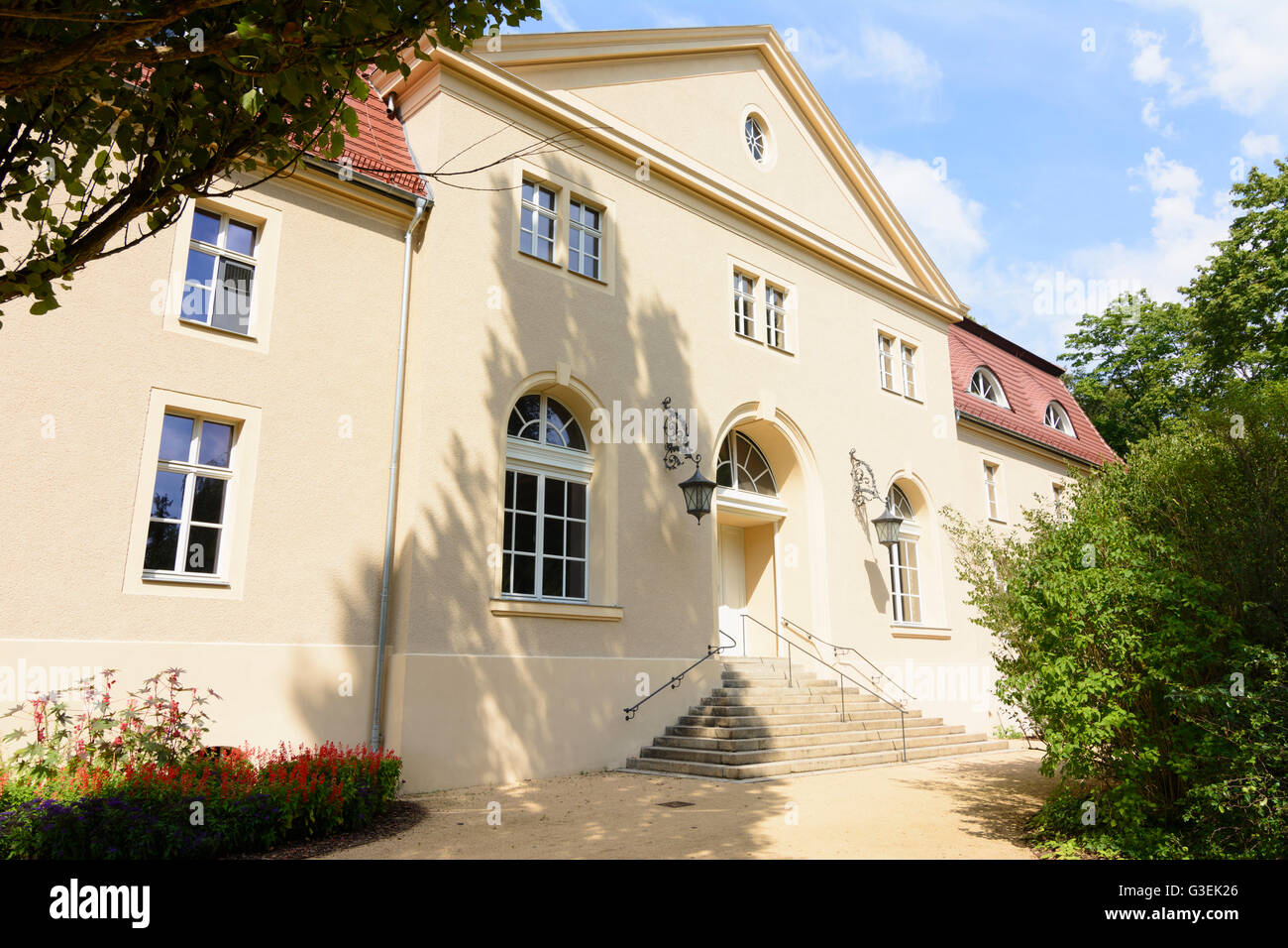 Muskau Park: Kavaliershaus (Gentleman's house), Germania, Sassonia, Sassonia, , Bad Muskau Foto Stock