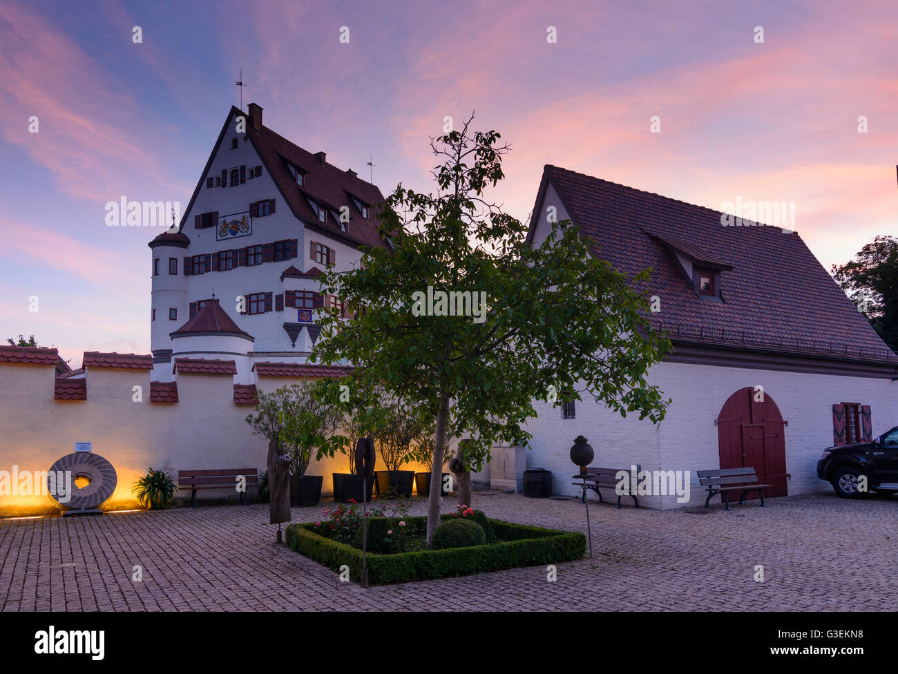 Castello, in Germania, in Baviera, Baviera, Schwaben, Svevia, Leipheim Foto Stock