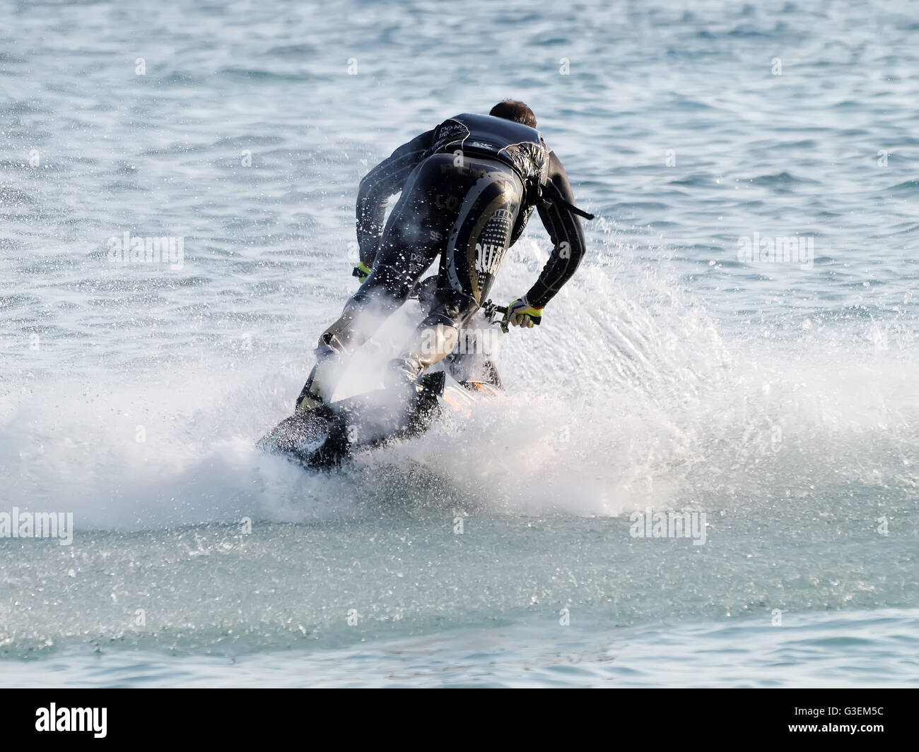 Concorrenza Jetski Freestyle, Alpe Adria Jet Ski Tour - Prima gara del croato aquabike campionato. Foto Stock