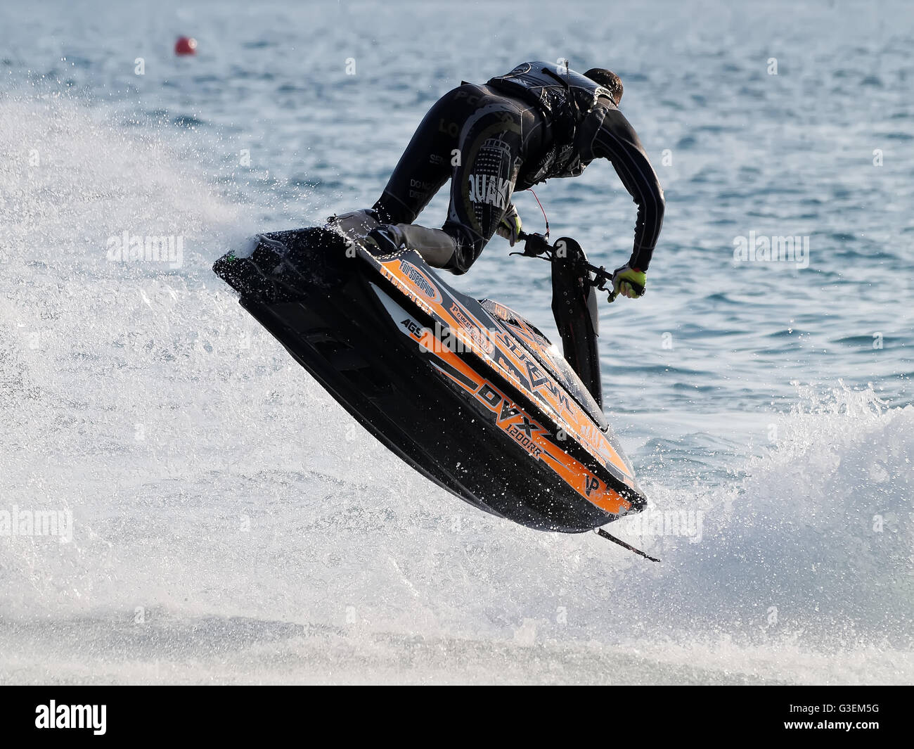 Concorrenza Jetski Freestyle, Alpe Adria Jet Ski Tour - Prima gara del croato aquabike campionato. Foto Stock