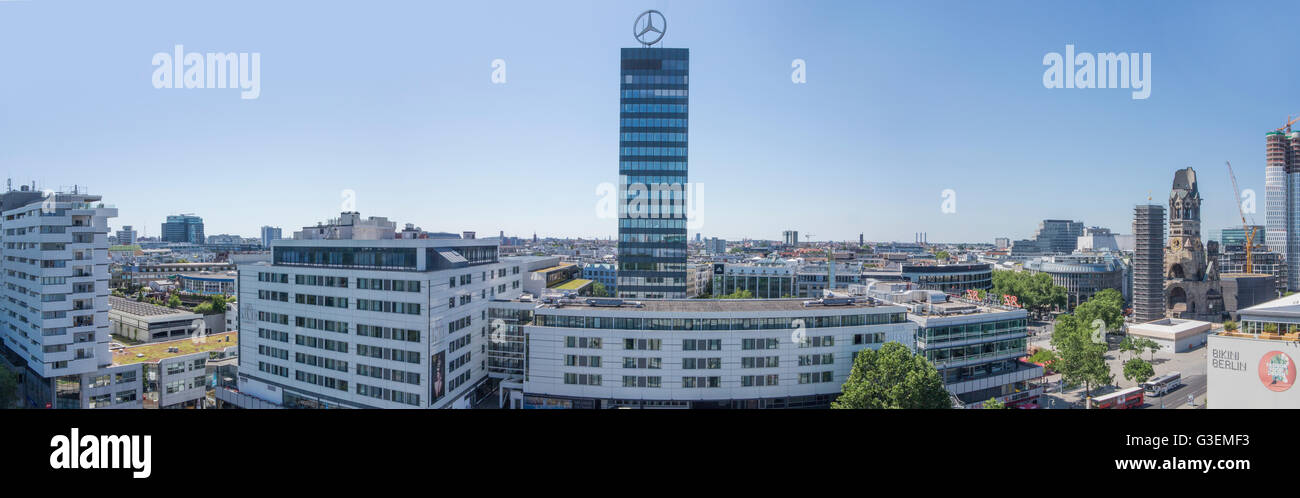 L'Europa-Center è un complesso di edifici sulla Breitscheidplatz a Berlino Foto Stock