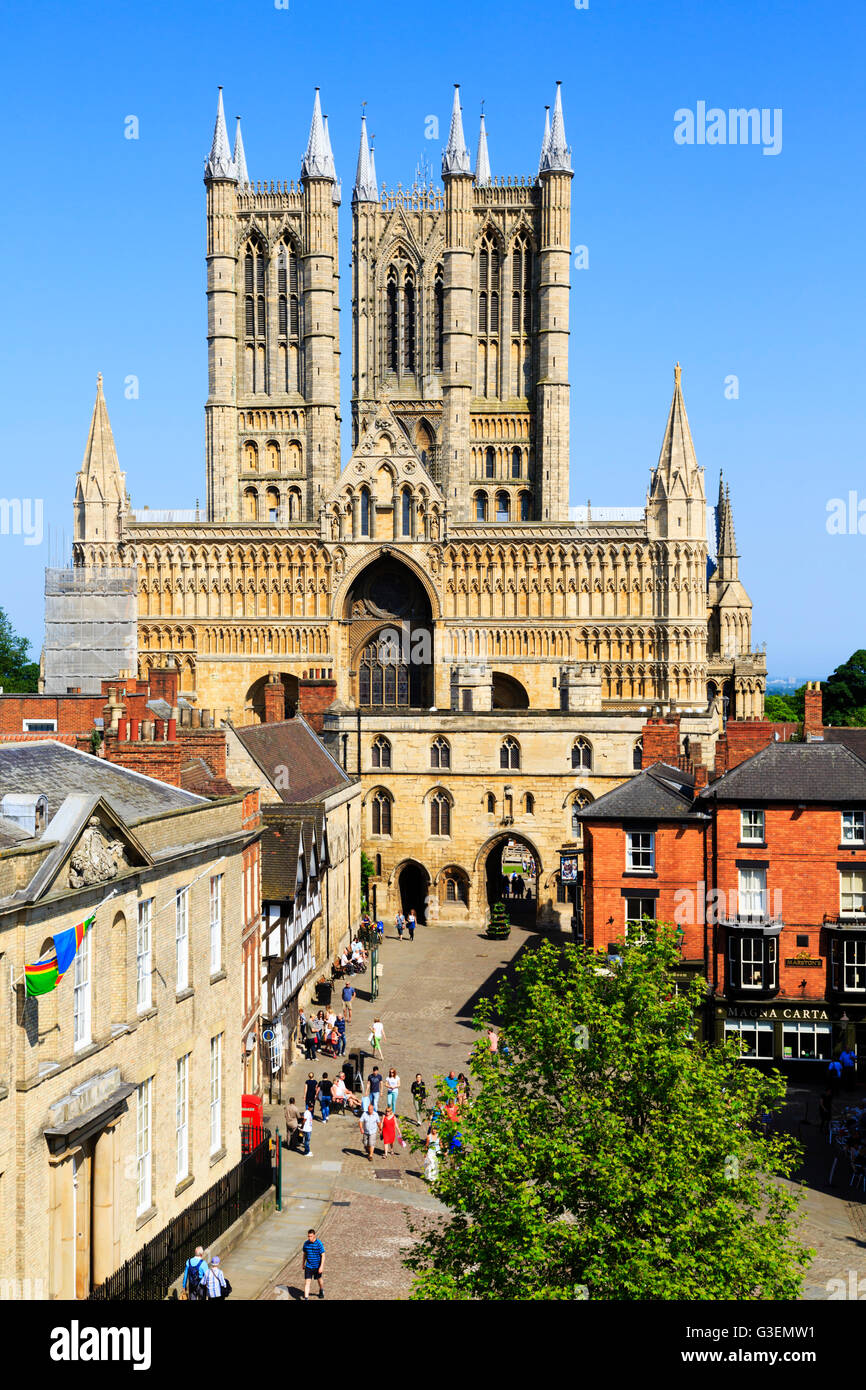 Cattedrale di Lincoln, Lincolnshire, Inghilterra Foto Stock