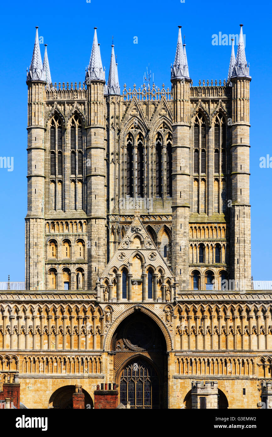 Cattedrale di Lincoln, Lincolnshire, Inghilterra Foto Stock