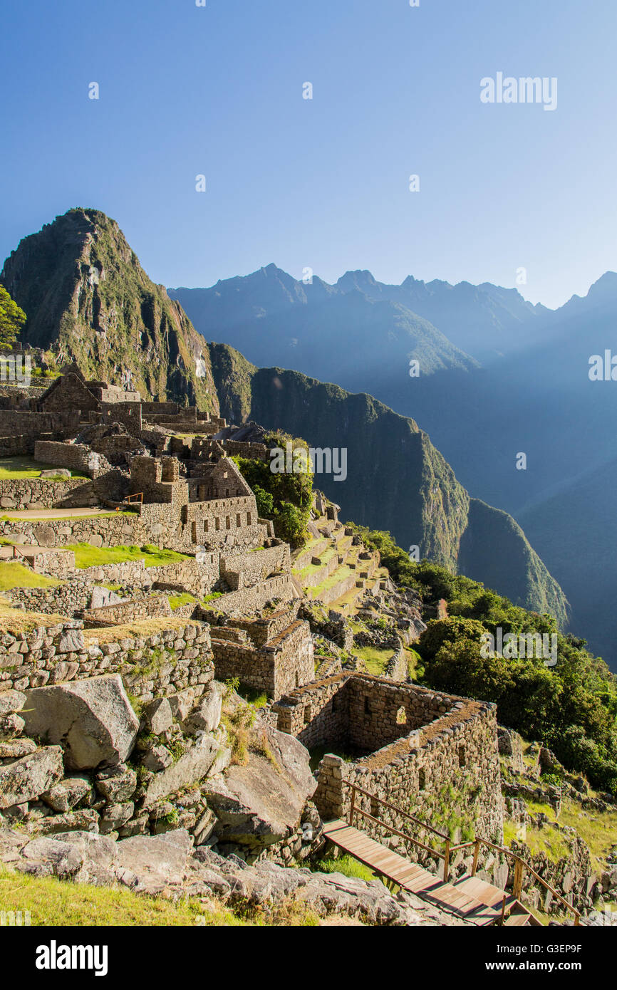 Machu Pichu ruing Foto Stock