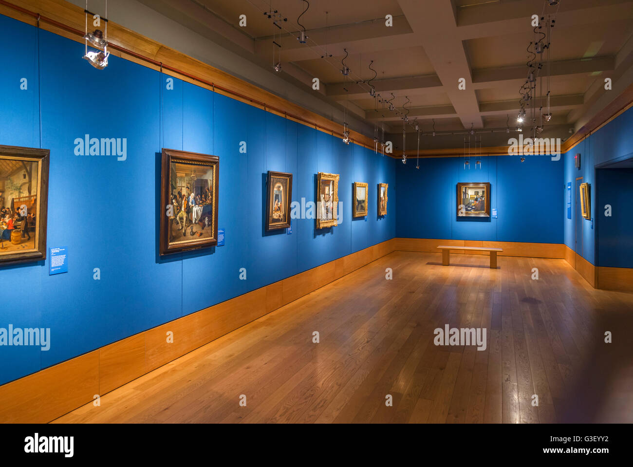 'Maestri del quotidiano: artisti Olandesi in età di Vermeer' mostra presso il Queen's Gallery nel maggio 2016, Palazzo di Holyroodhouse, Edimburgo, Scozia, Regno Unito Foto Stock