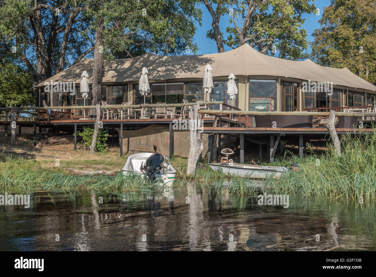 Sabbie Zambezi River Lodge Zimbabwe Foto Stock