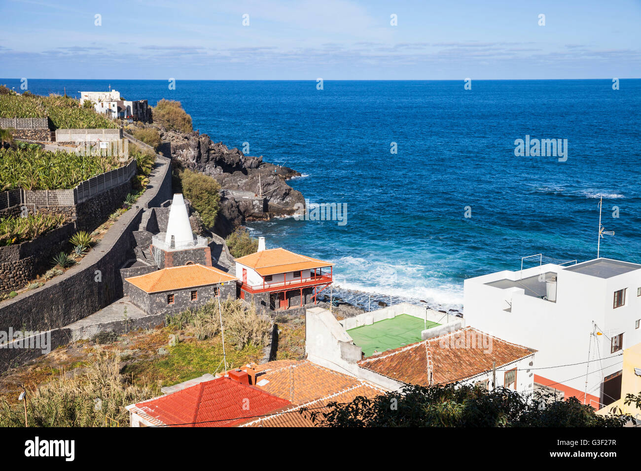 Costa di San Andrés, La Palma Isole Canarie Spagna, Europa Foto Stock