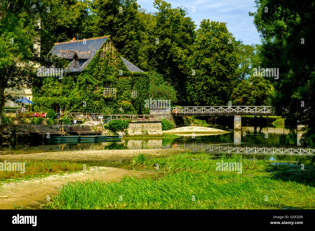 Chateau l'Islette, e giardini, Valle della Loira, in Francia, in Europa Foto Stock