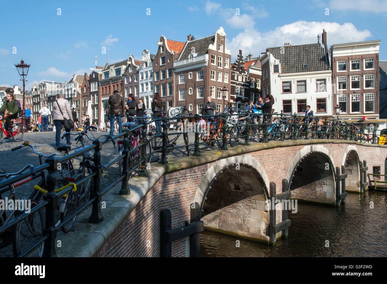 Torensluis, Singel, Amsterdam, Olanda, Paesi Bassi Foto Stock