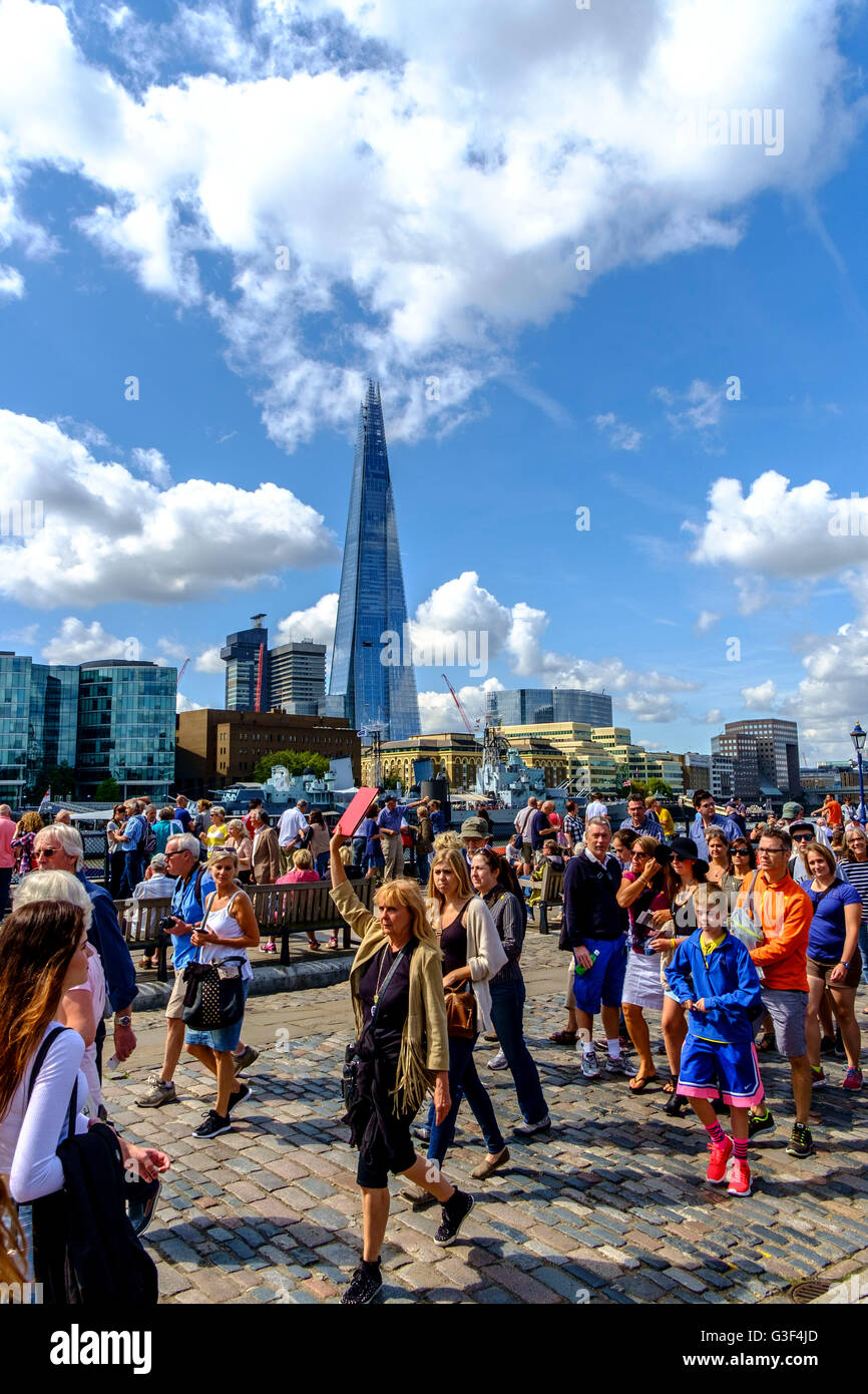 Turismo di massa in London, England, Regno Unito Foto Stock