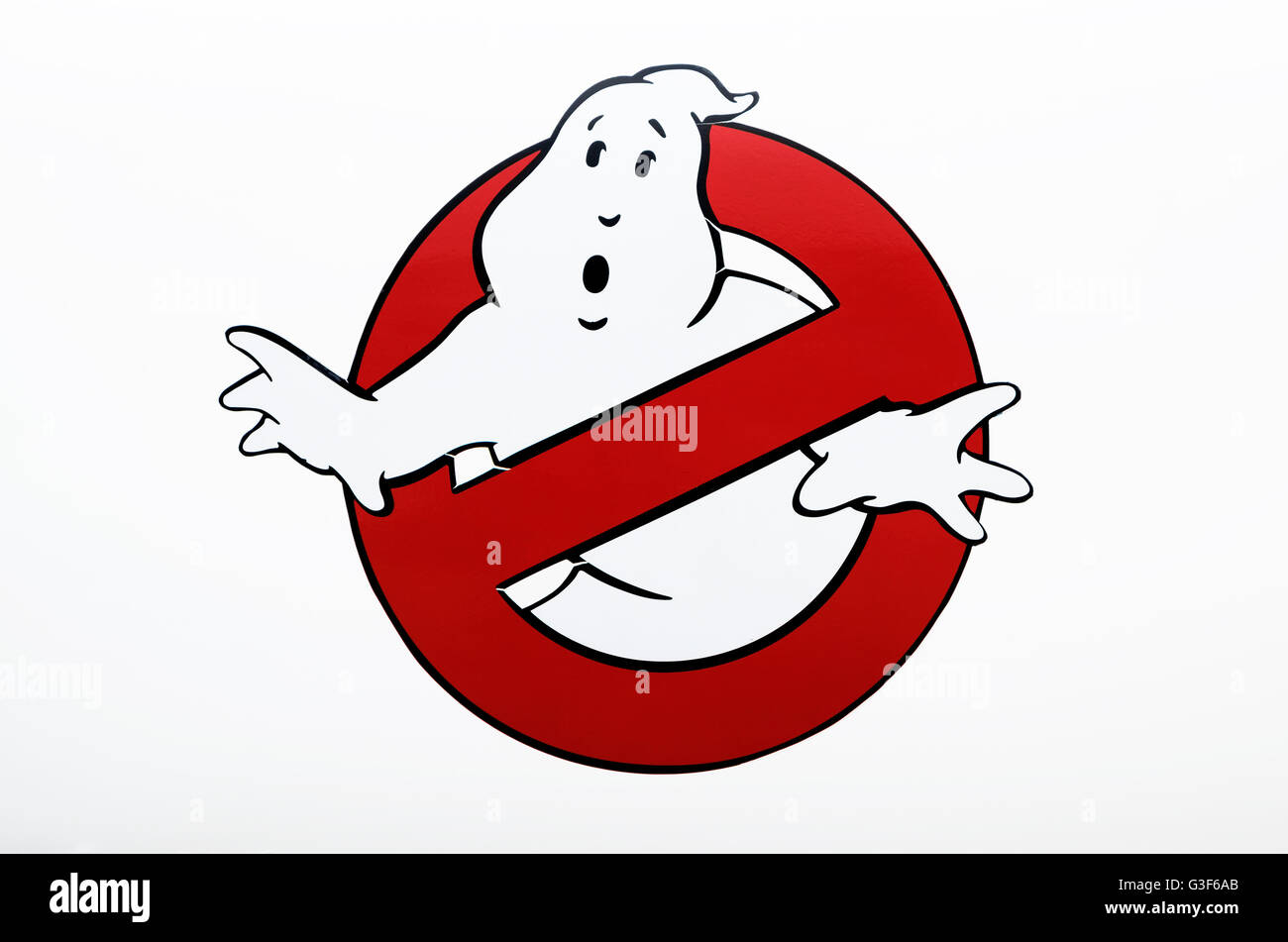 Ghostbusters logo filmato Foto Stock