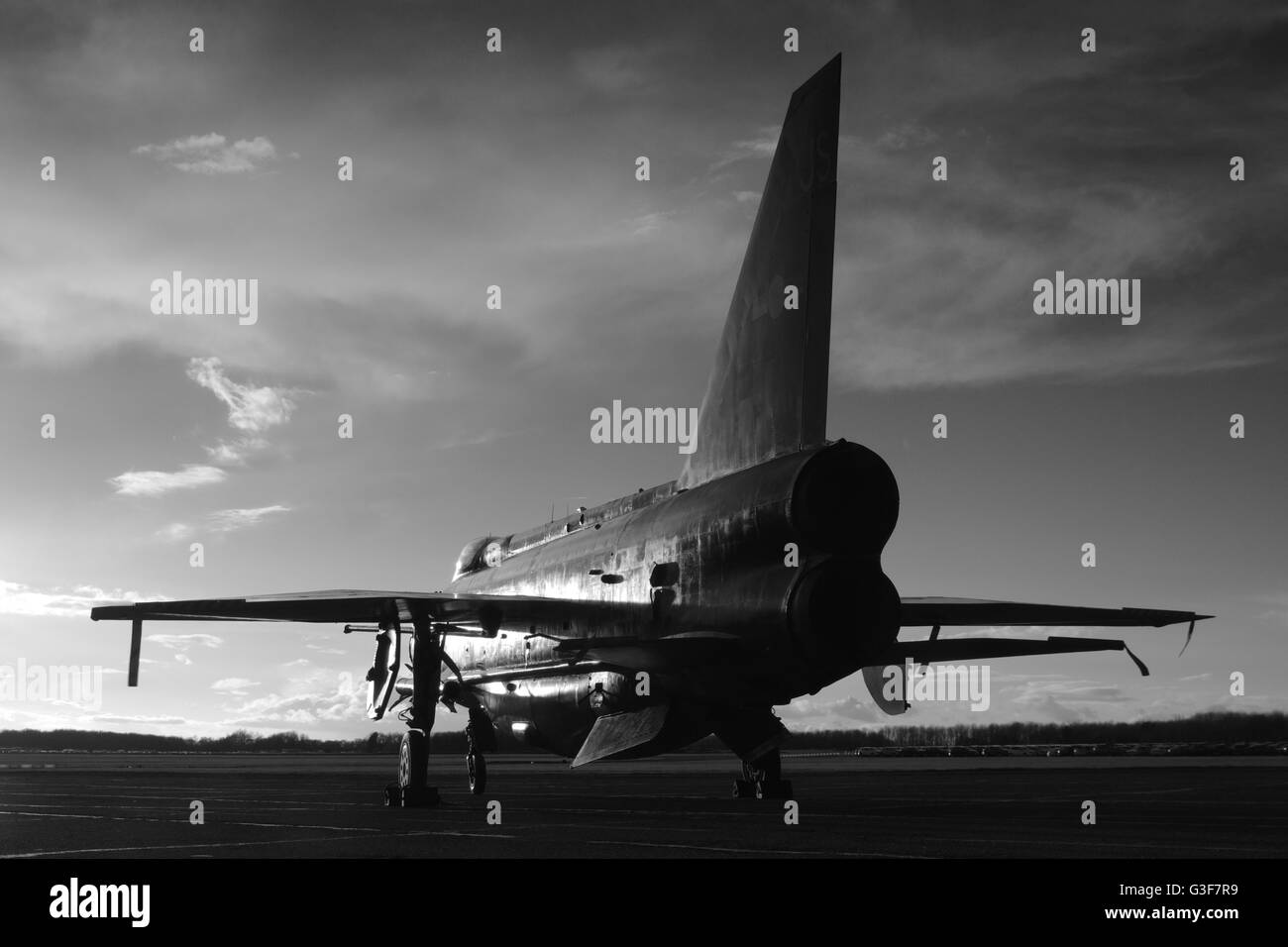 Lightning F6 XR728, a Bruntingthorpe Foto Stock