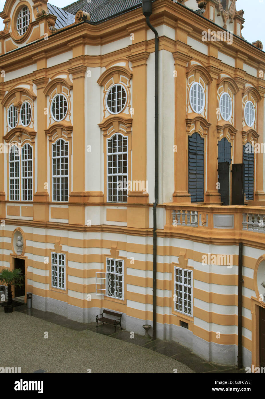 Bassa Austria, Melk, Abbazia, sala di marmo, esterno, Foto Stock