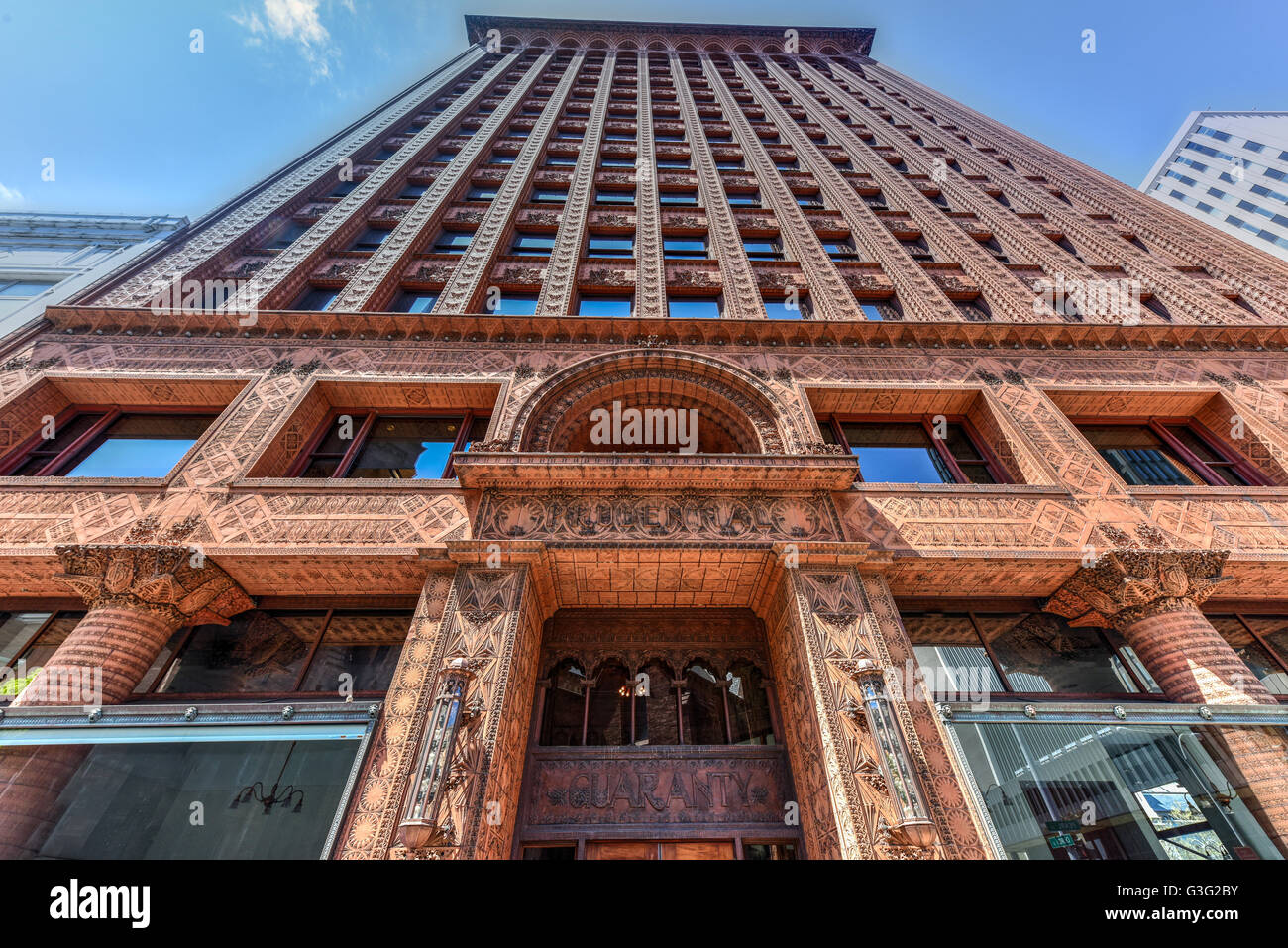 Buffalo, New York - 8 Maggio 2016: la fideiussione edificio, ora edificio prudenziali, un grattacielo storico di Buffalo, New York comp Foto Stock