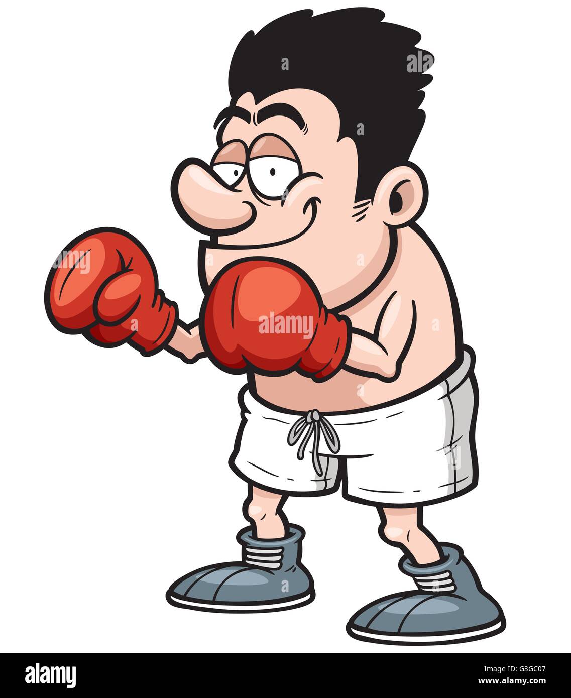 Illustrazione Vettoriale di Cartoon Boxer Immagine e Vettoriale - Alamy