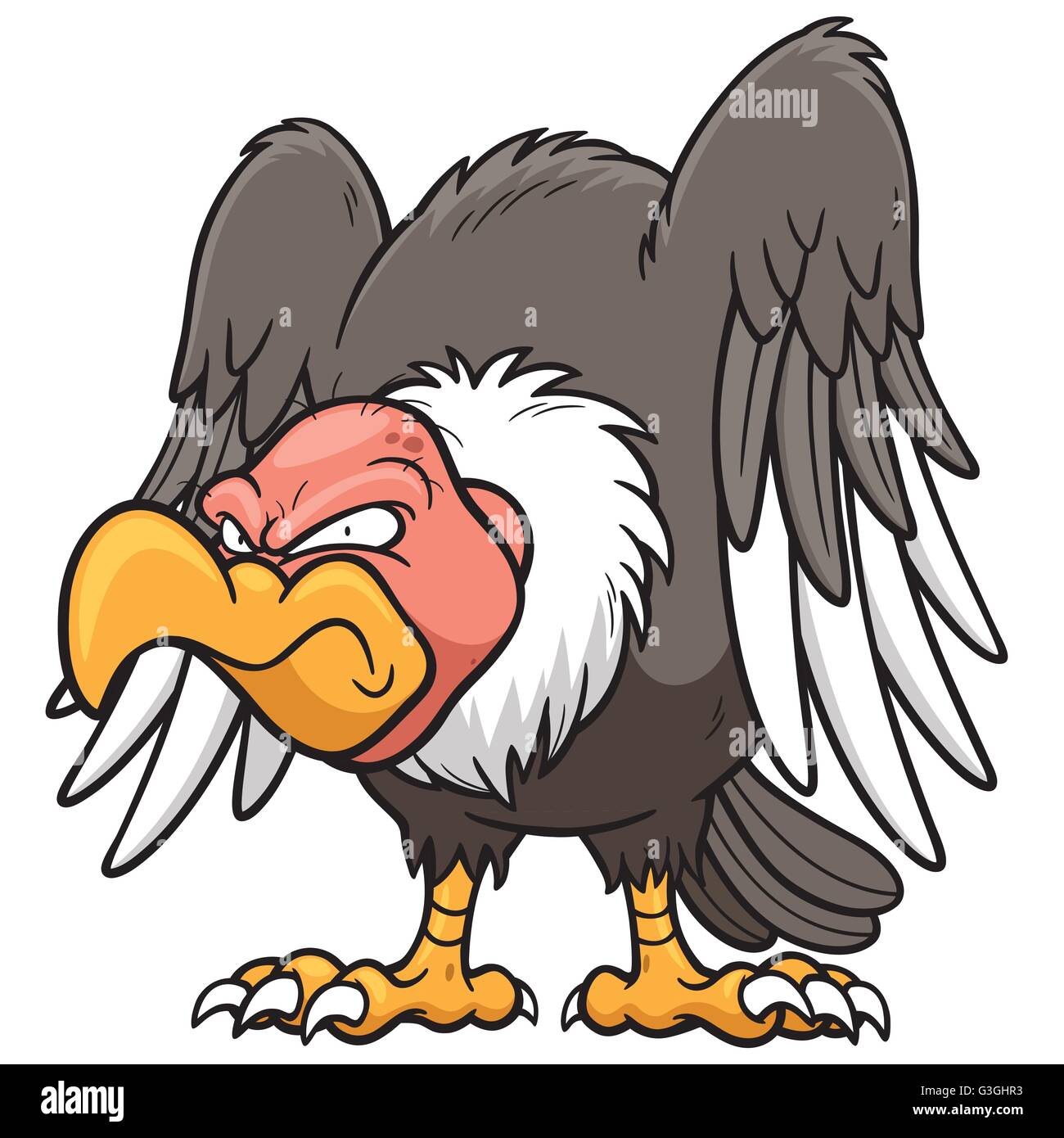 Illustrazione Vettoriale di Cartoon vulture Illustrazione Vettoriale