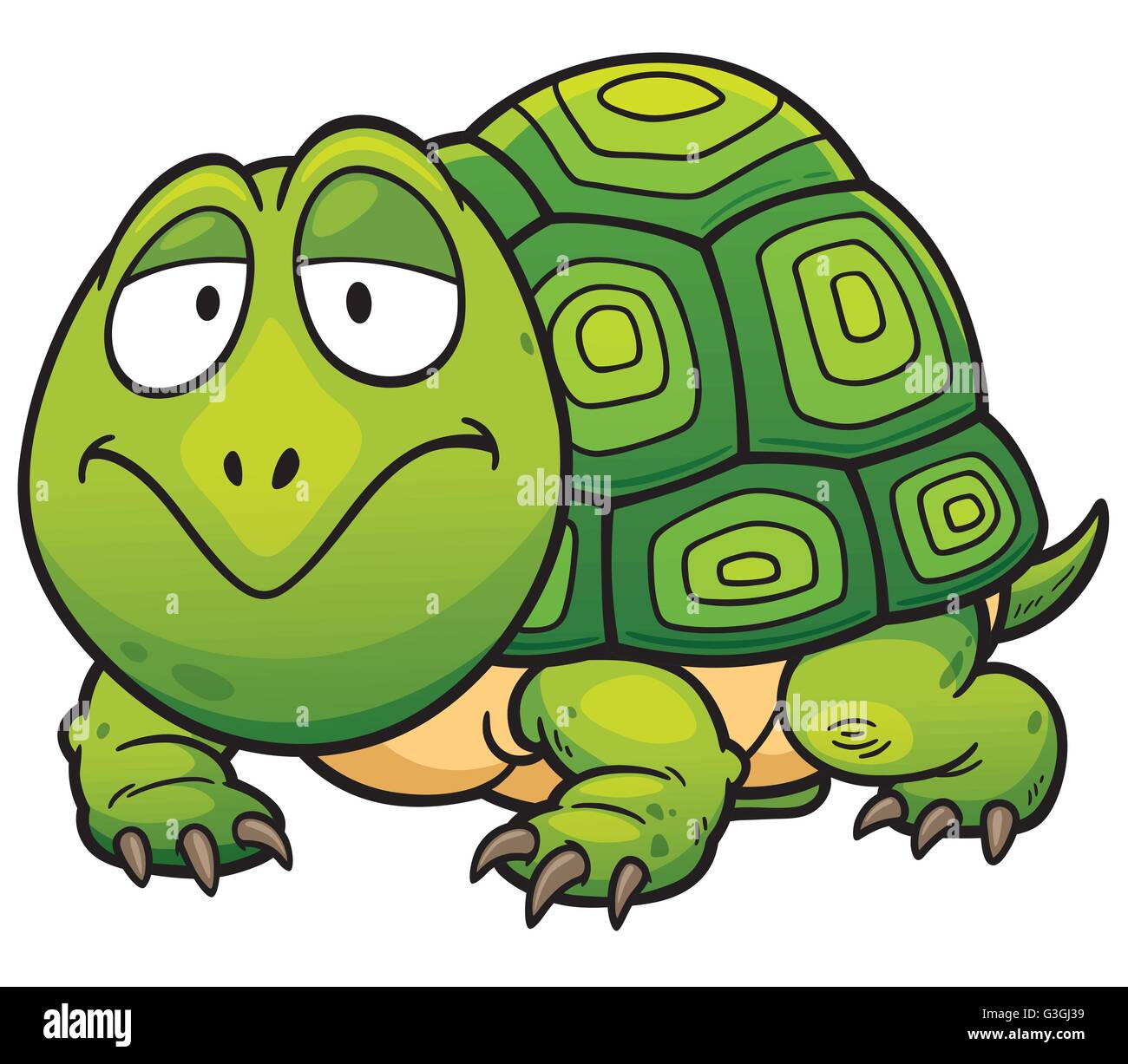 Tartaruga di cartone animato Immagini Vettoriali Stock - Alamy